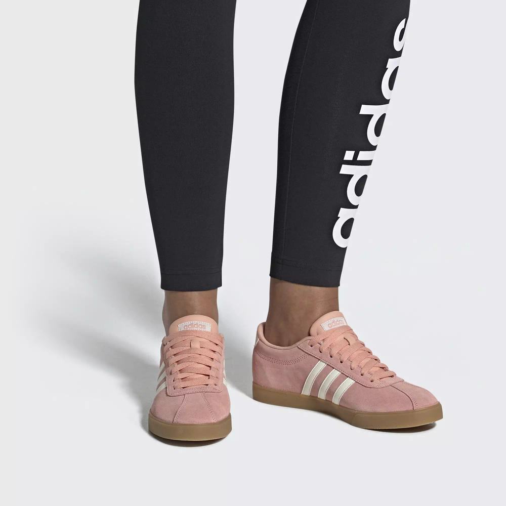 Adidas Courtset Tenis Rosas Para Mujer (MX-26436)
